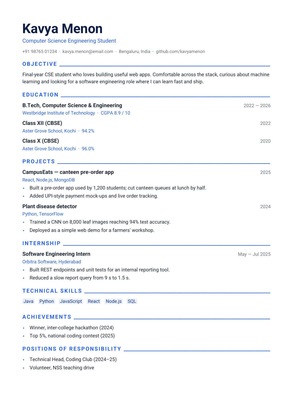 Campus Blue — page 1 preview