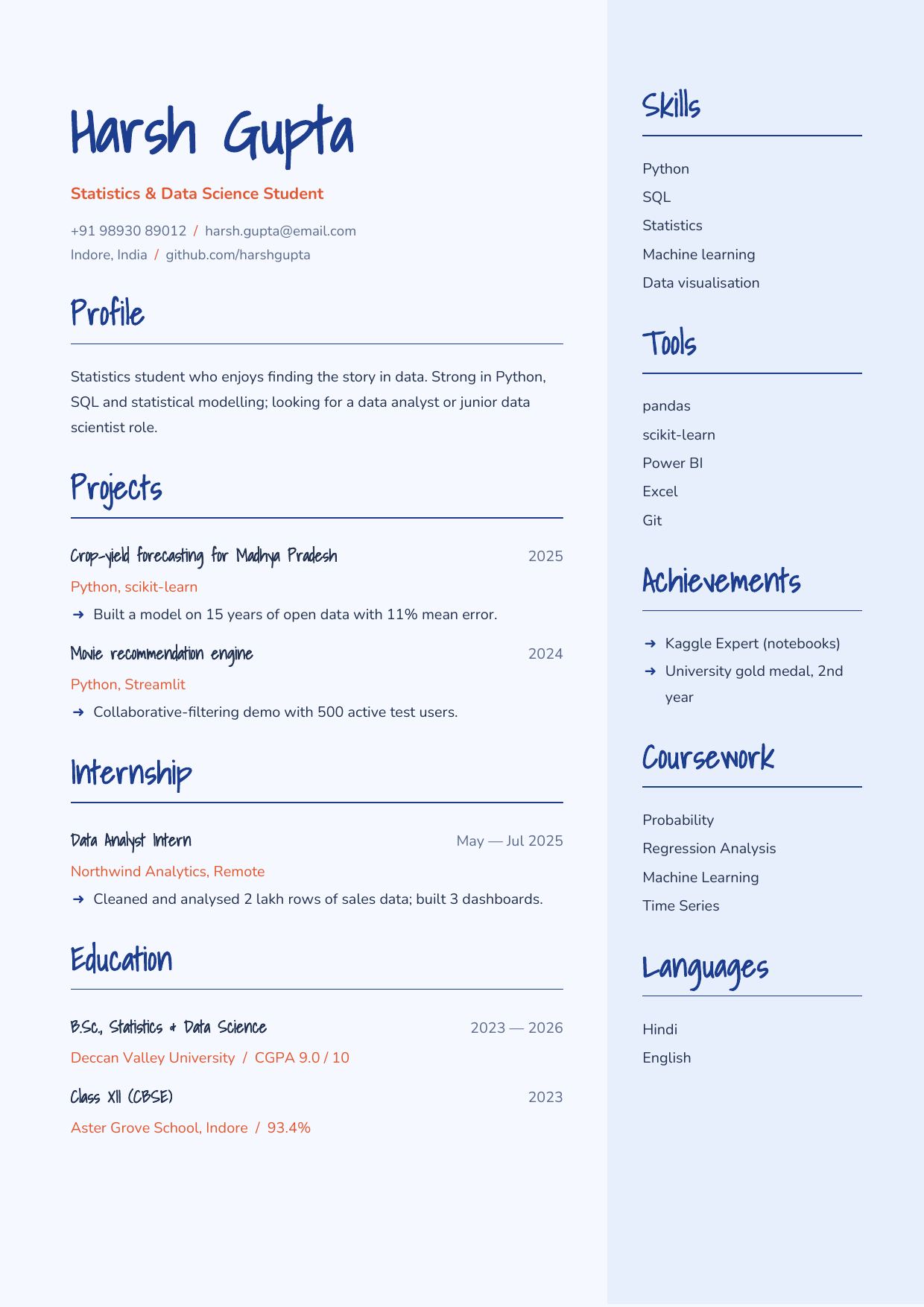 Doodle Blue — page 1 preview