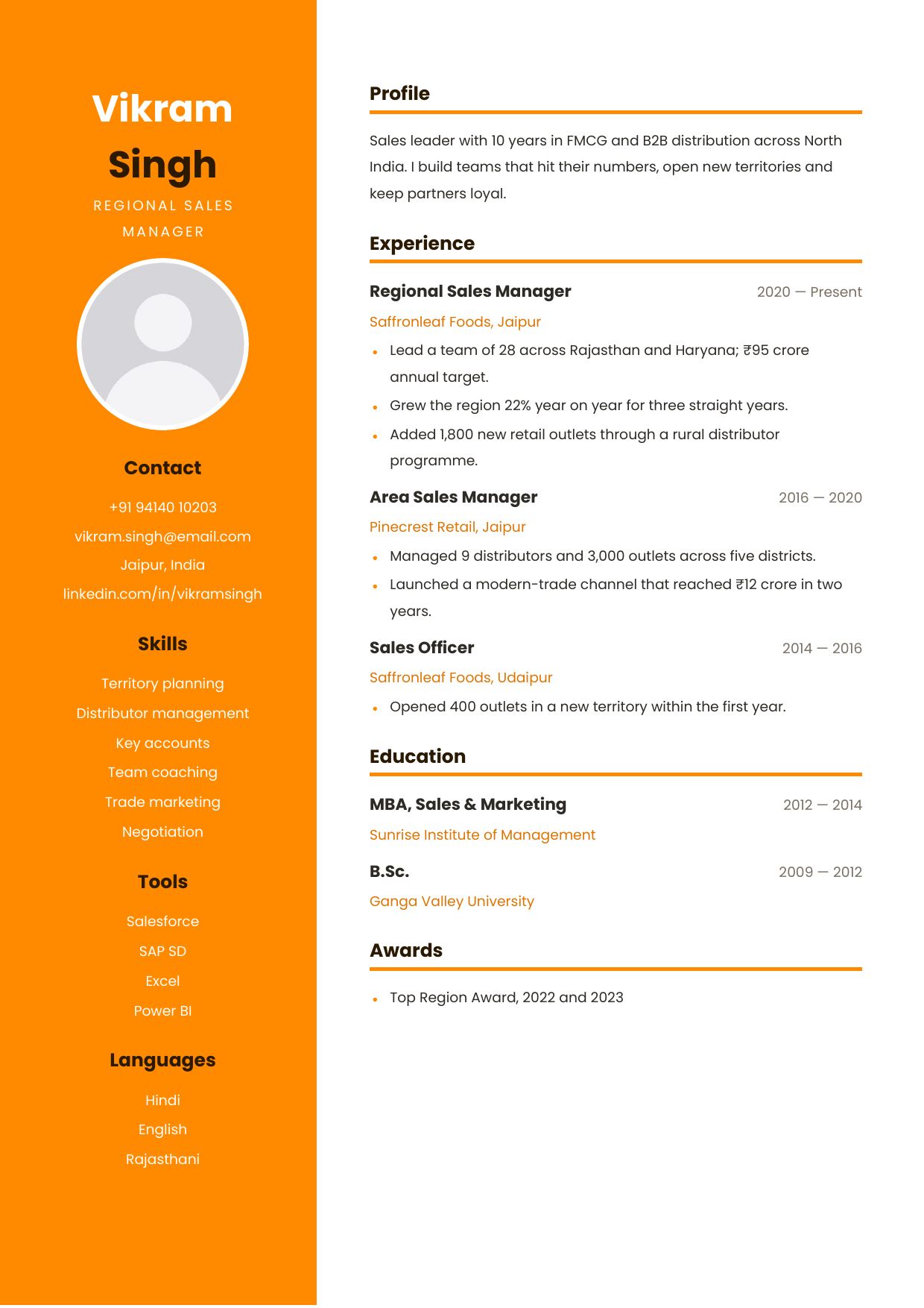 Mango Sidebar — page 1 preview