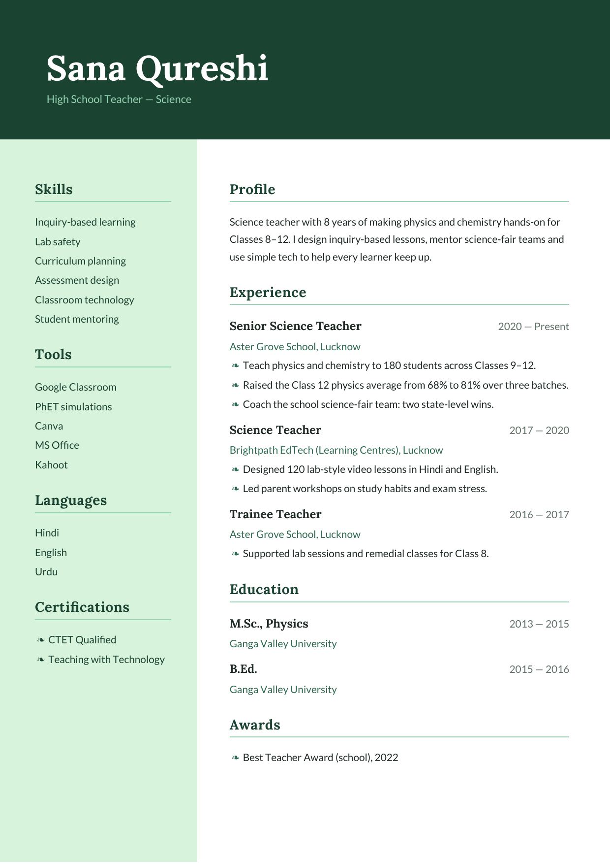 Forest Ledger — page 1 preview