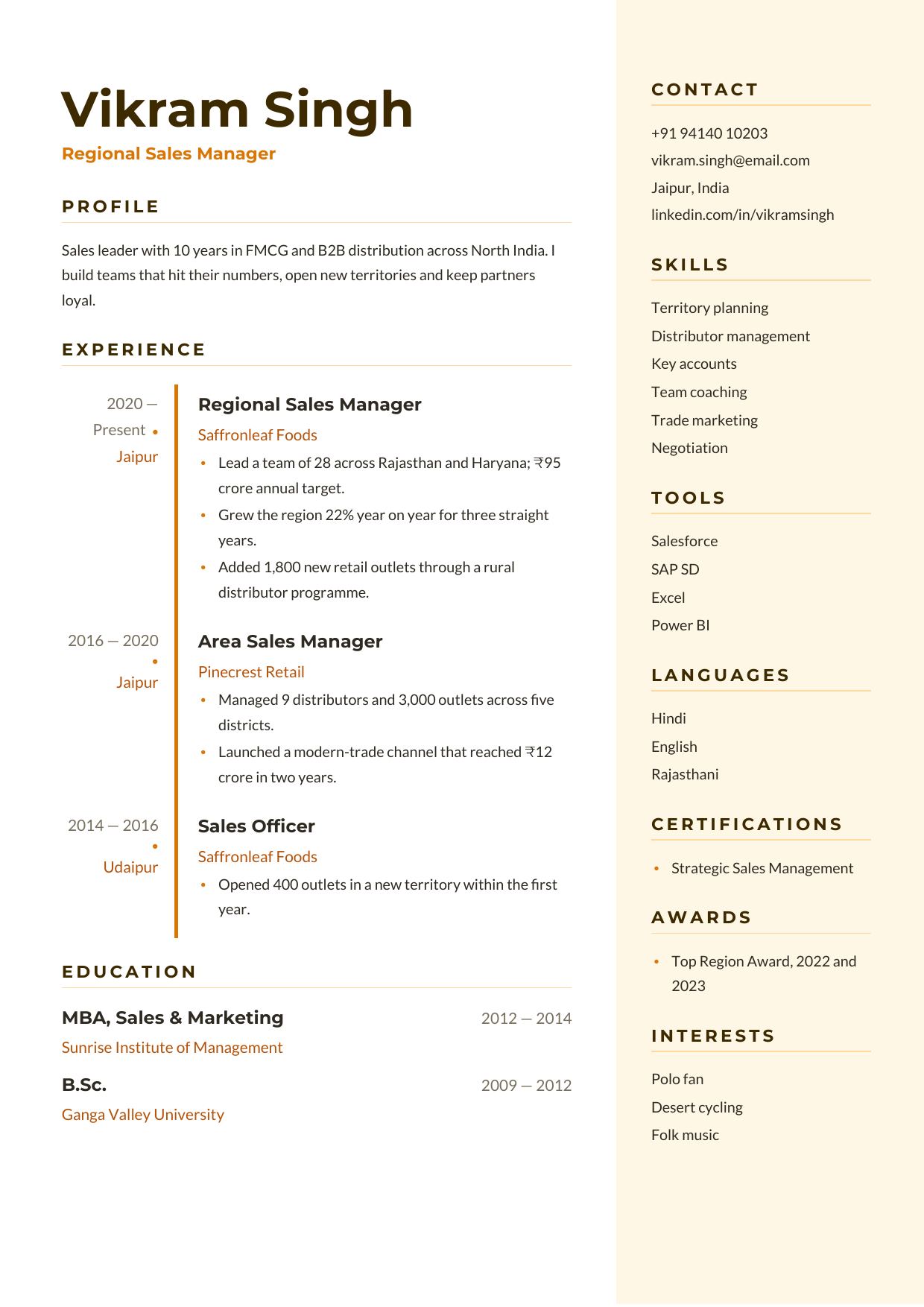 Amber Milestones — page 1 preview