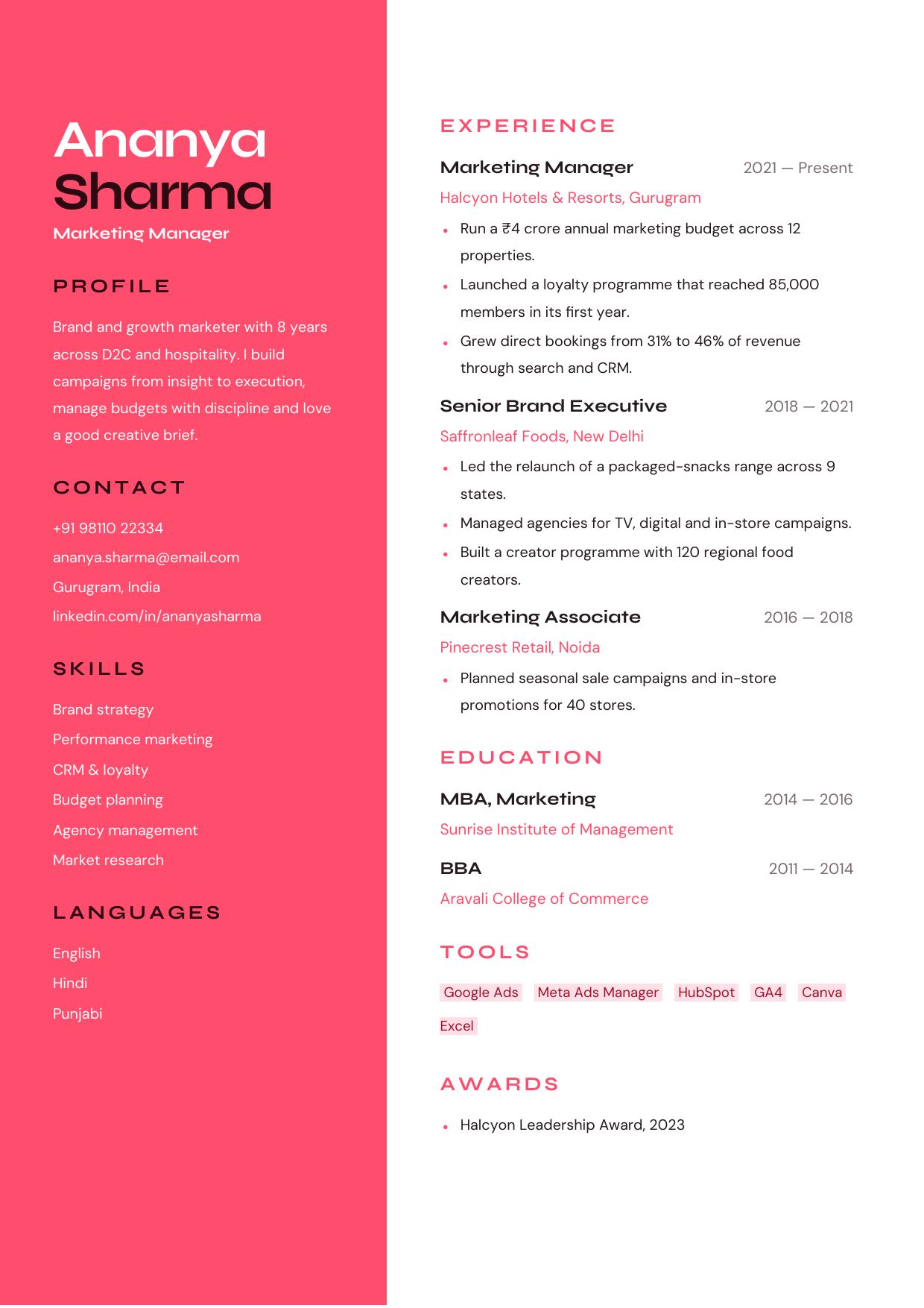 Duotone Split — page 1 preview