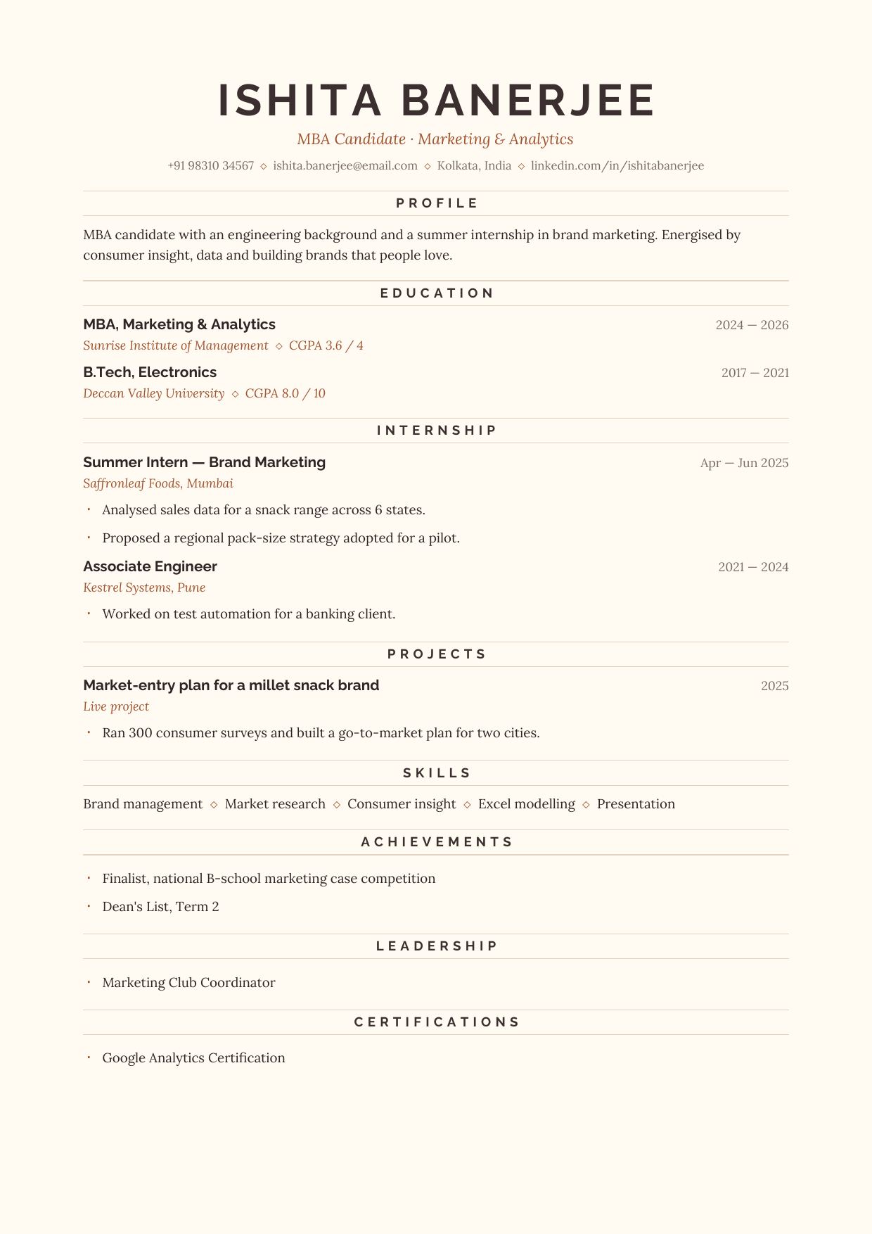 Campus Cream — page 1 preview
