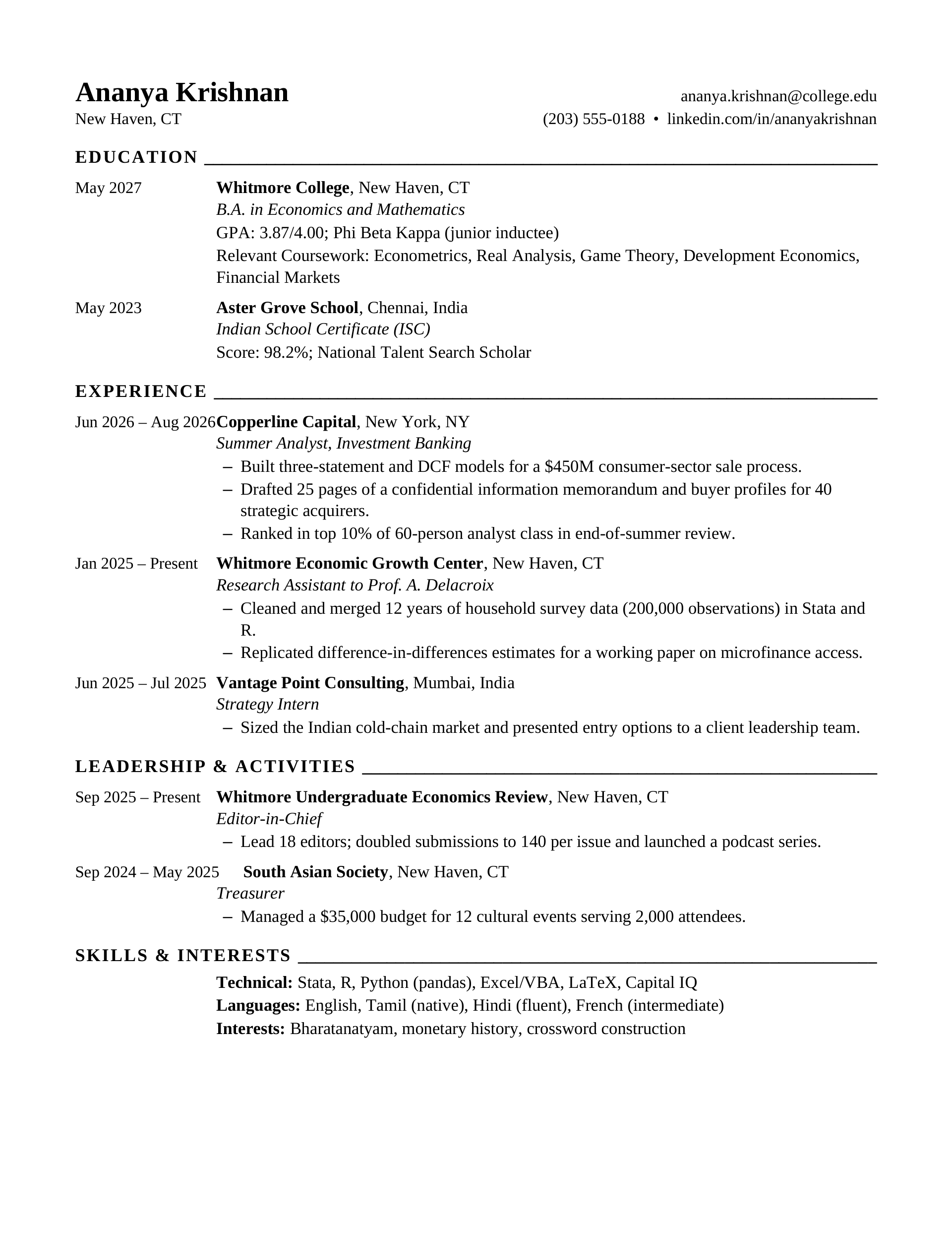 Ivy Crimson Format — Economics — page 1 preview