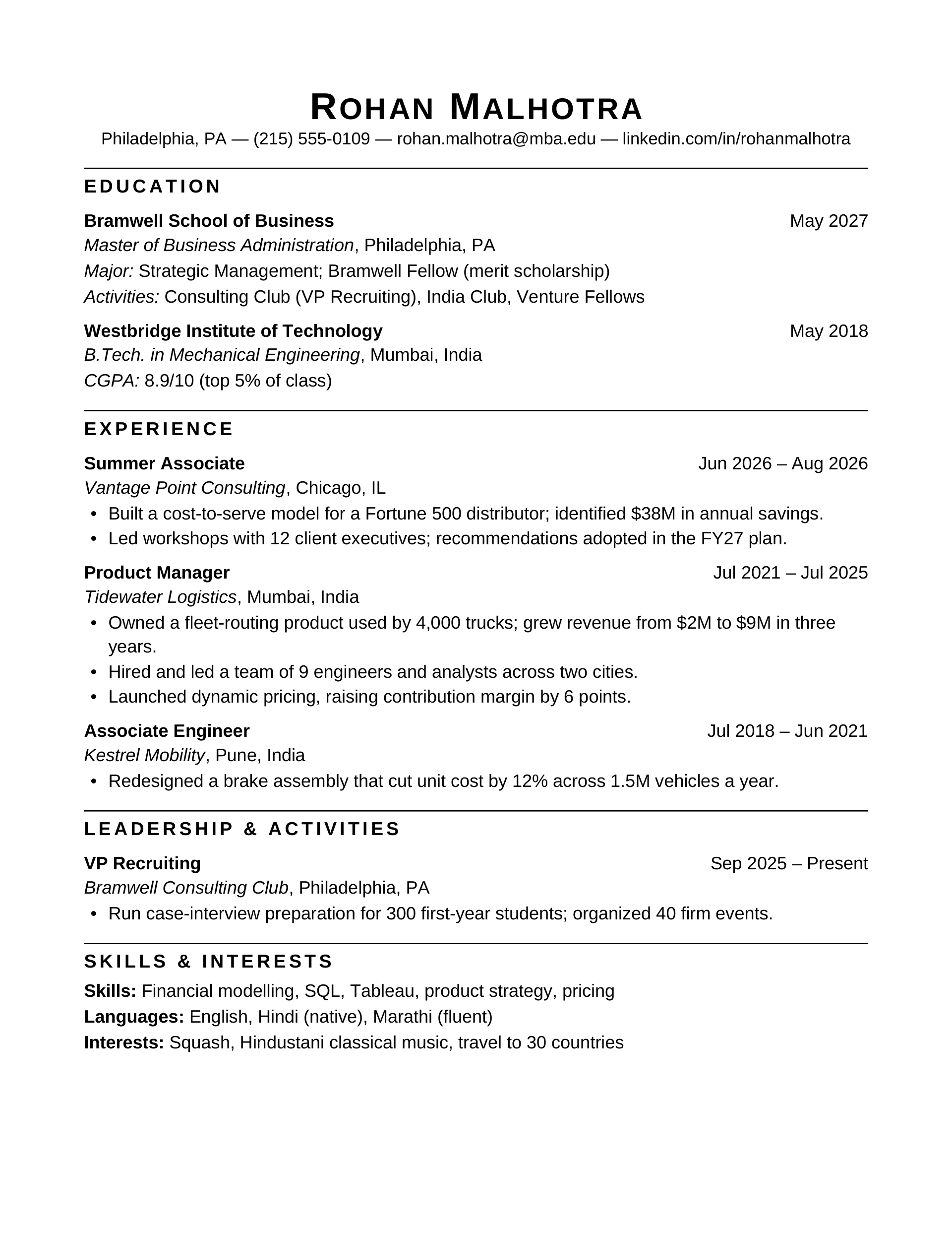 Ivy Cloister Sheet — MBA — page 1 preview