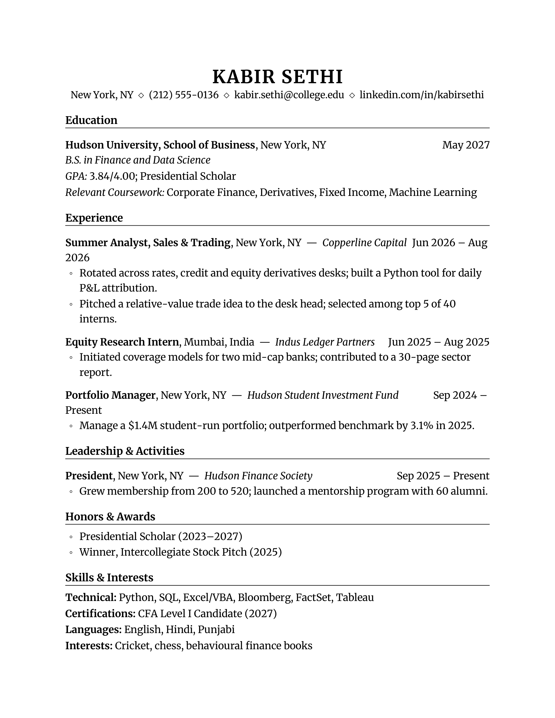 Ivy Laurel Line — Finance — page 1 preview