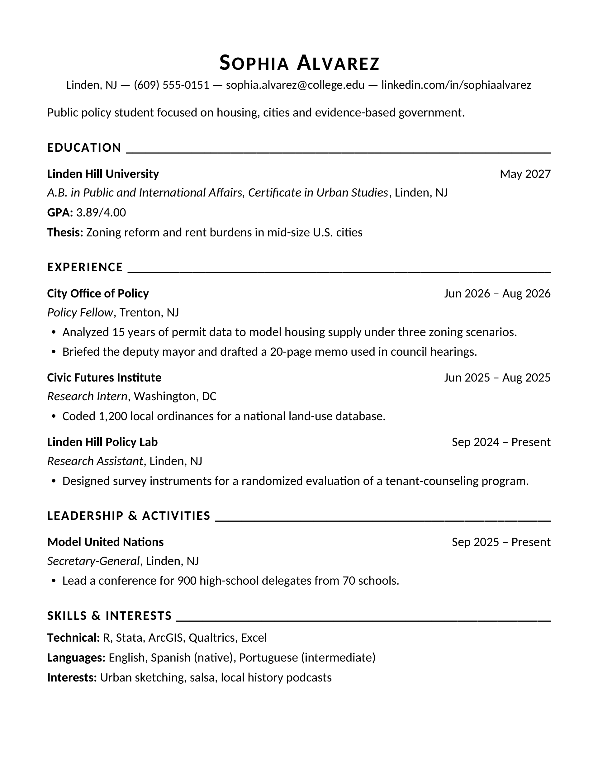 Ivy Founders Standard — Public Policy — page 1 preview