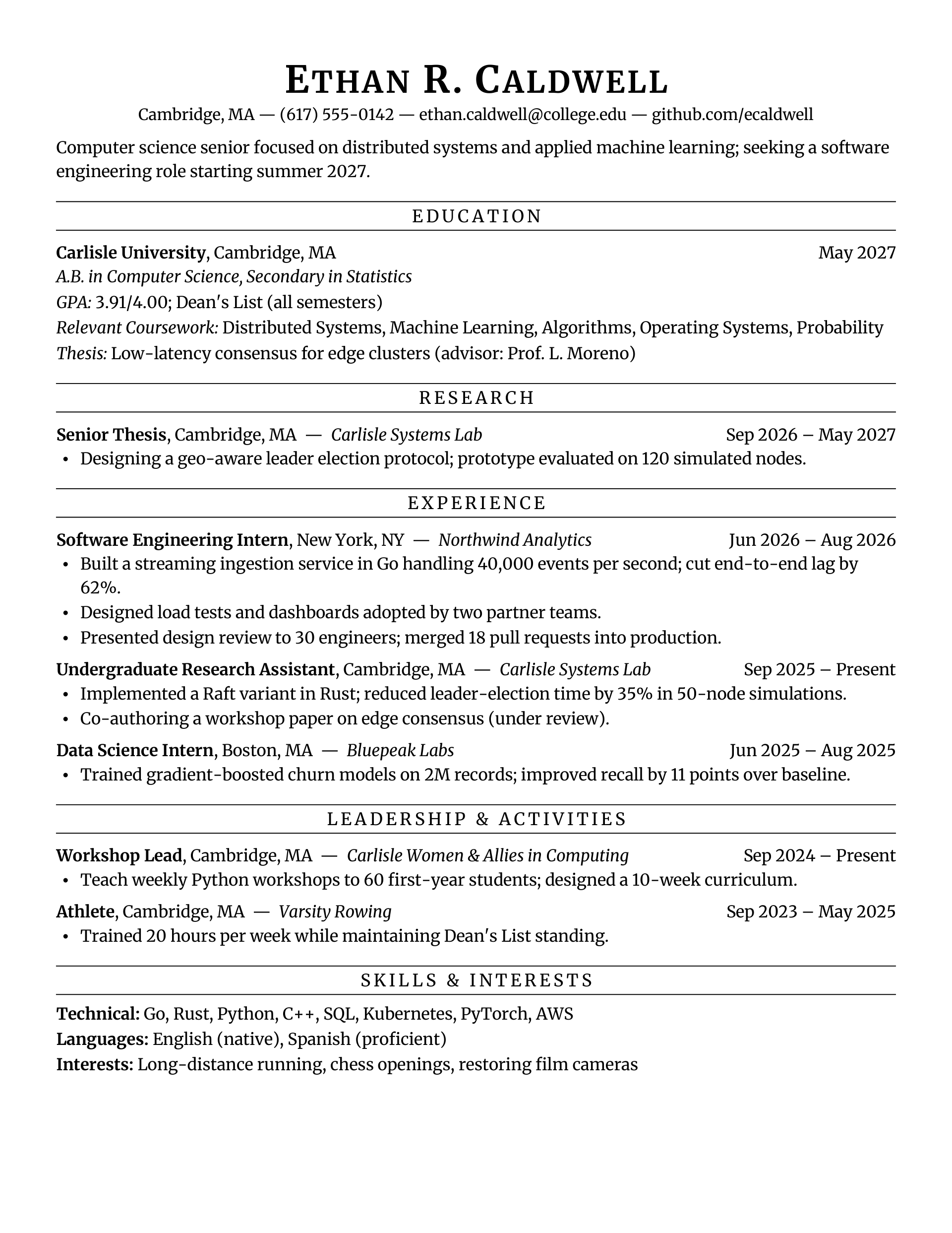 Ivy Cloister Line — Computer Science — page 1 preview