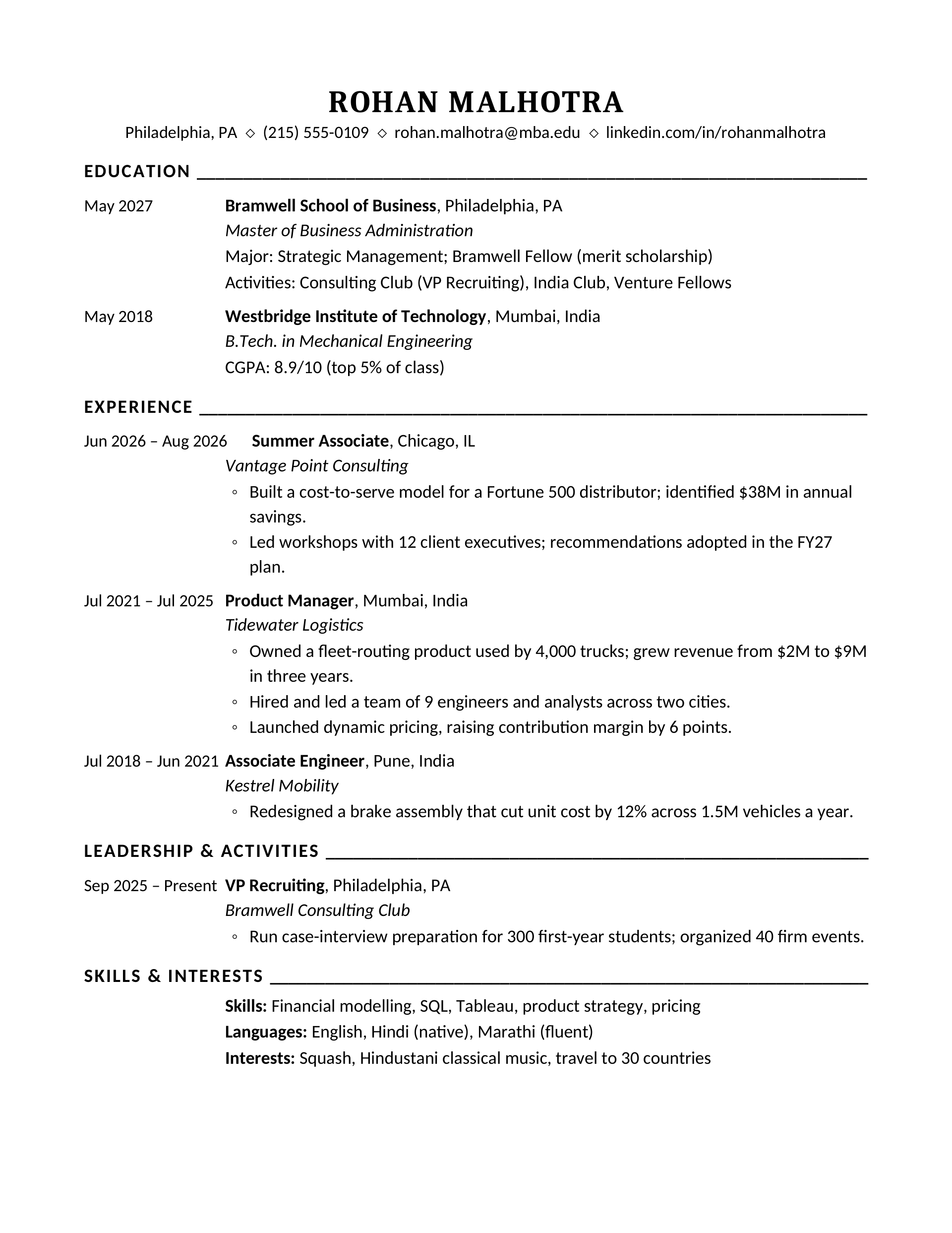 Ivy Laurel Sheet — MBA — page 1 preview
