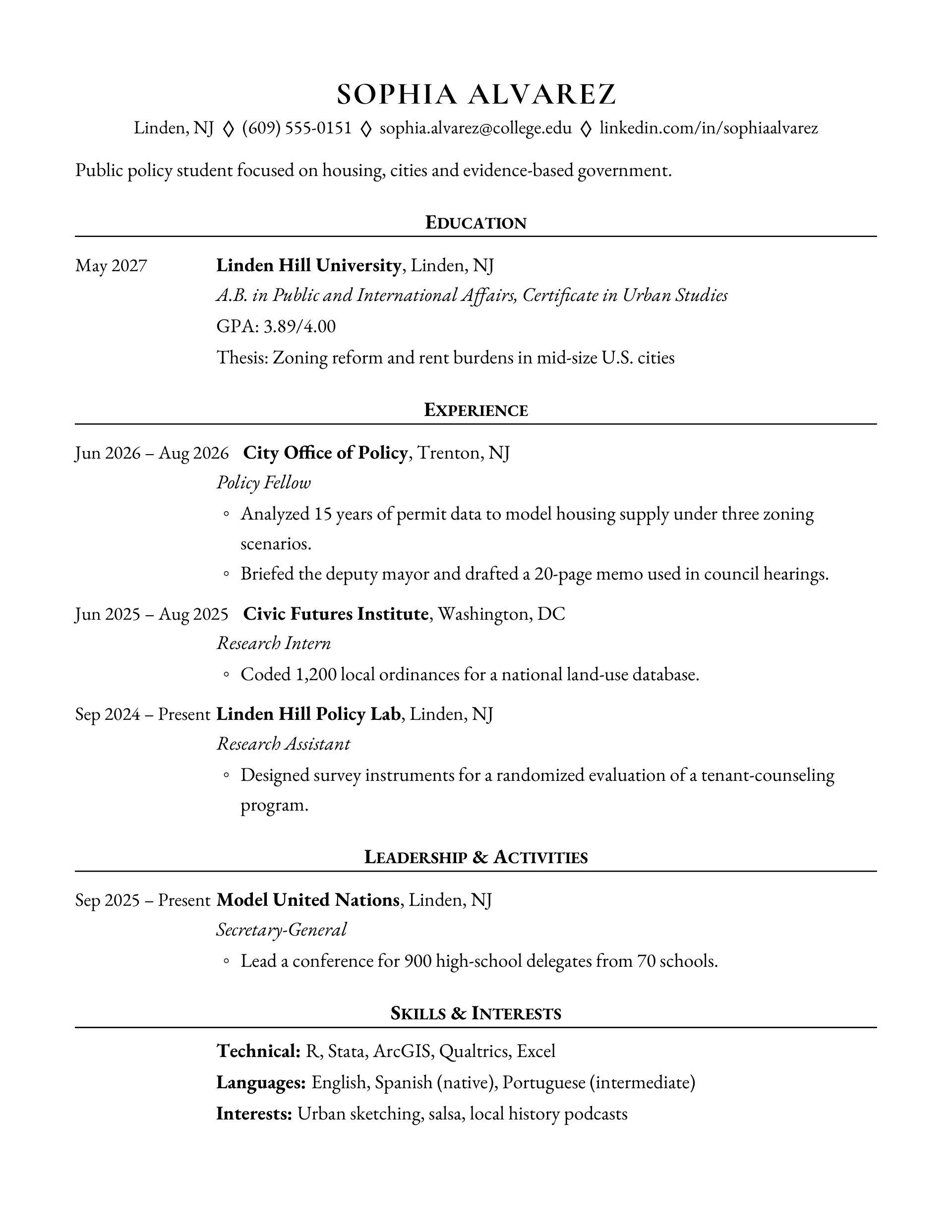 Ivy Elm Standard — Public Policy — page 1 preview