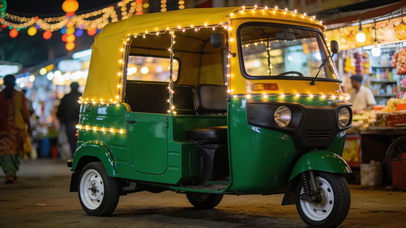 Rickshaw Neon — 4K desktop wallpaper preview