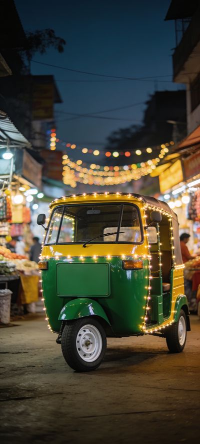 Rickshaw Neon — cars wallpaper preview
