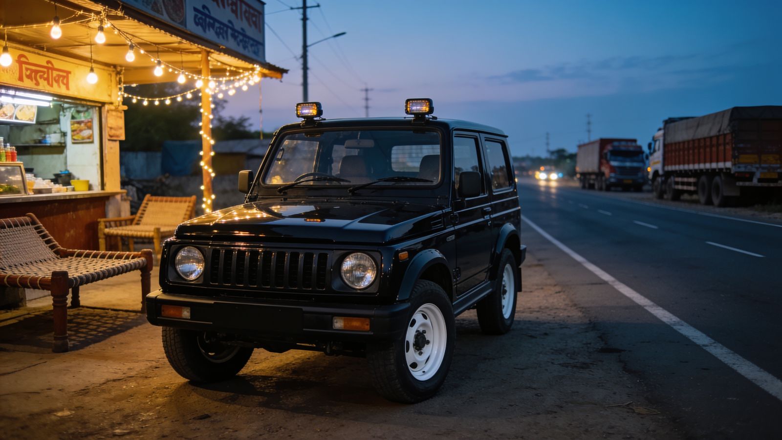 Highway Dhaba — 4K desktop wallpaper preview