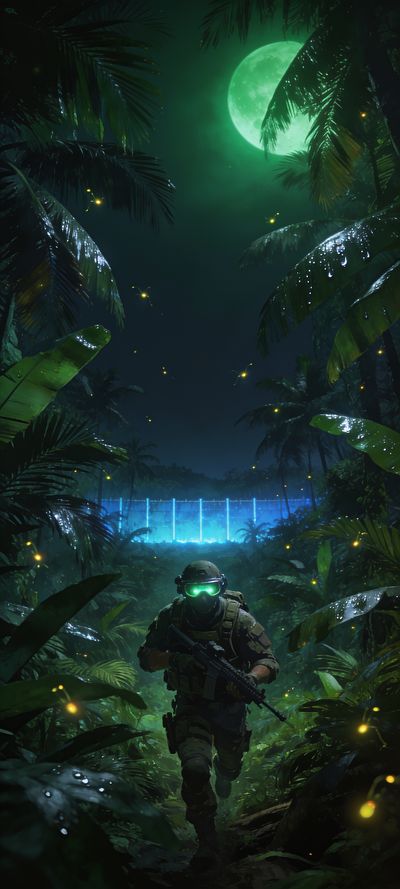 Island Night Ops — gaming wallpaper preview
