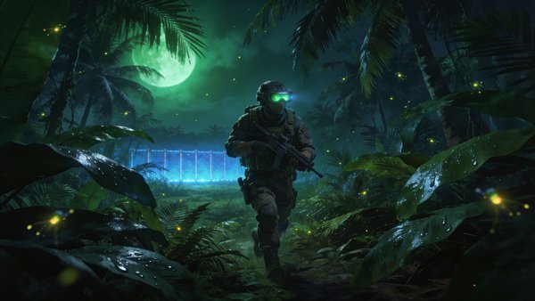 Island Night Ops — gaming wallpaper preview