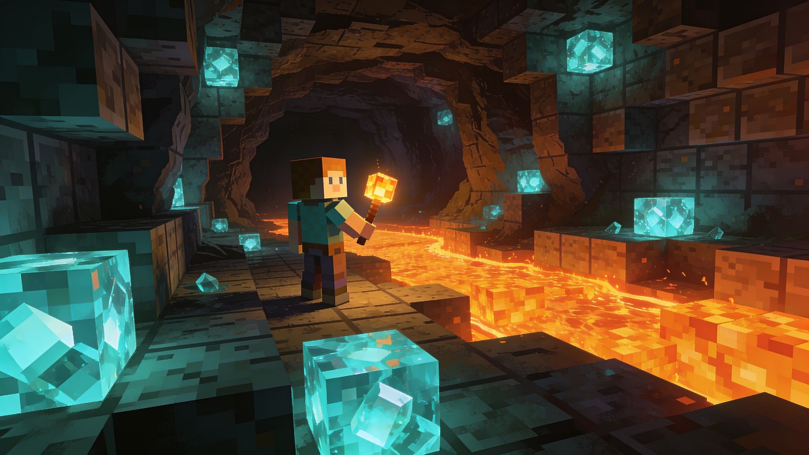 Pixel Caves — 4K desktop wallpaper preview