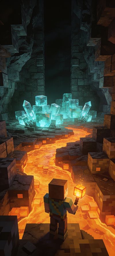 Pixel Caves — gaming wallpaper preview