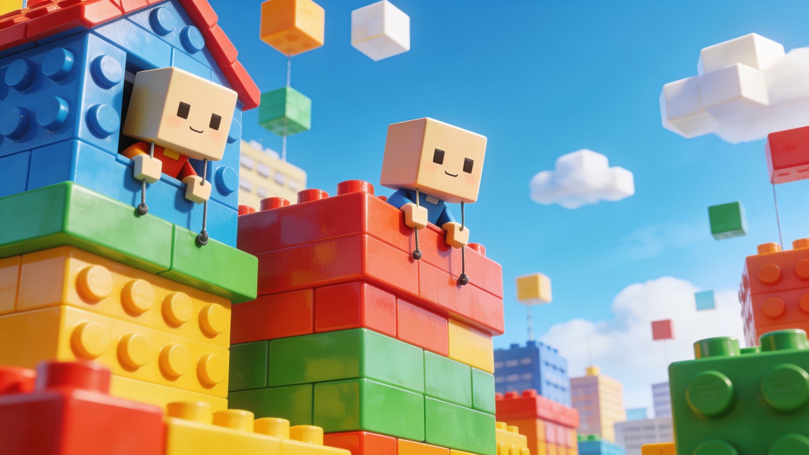 Block Party City — 4K desktop wallpaper preview