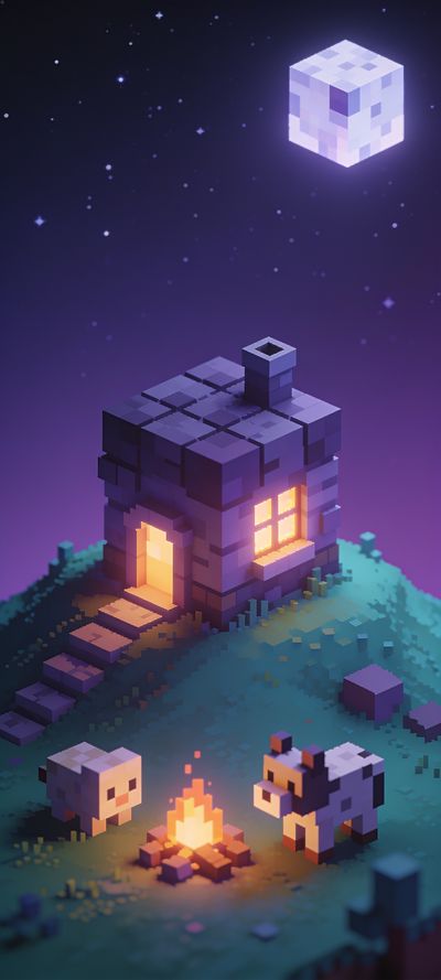 Night Builders — gaming wallpaper preview