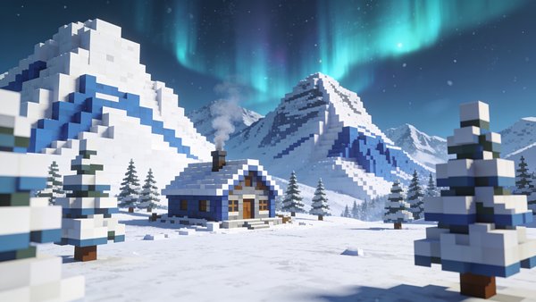 Snowcube Peaks — gaming wallpaper preview