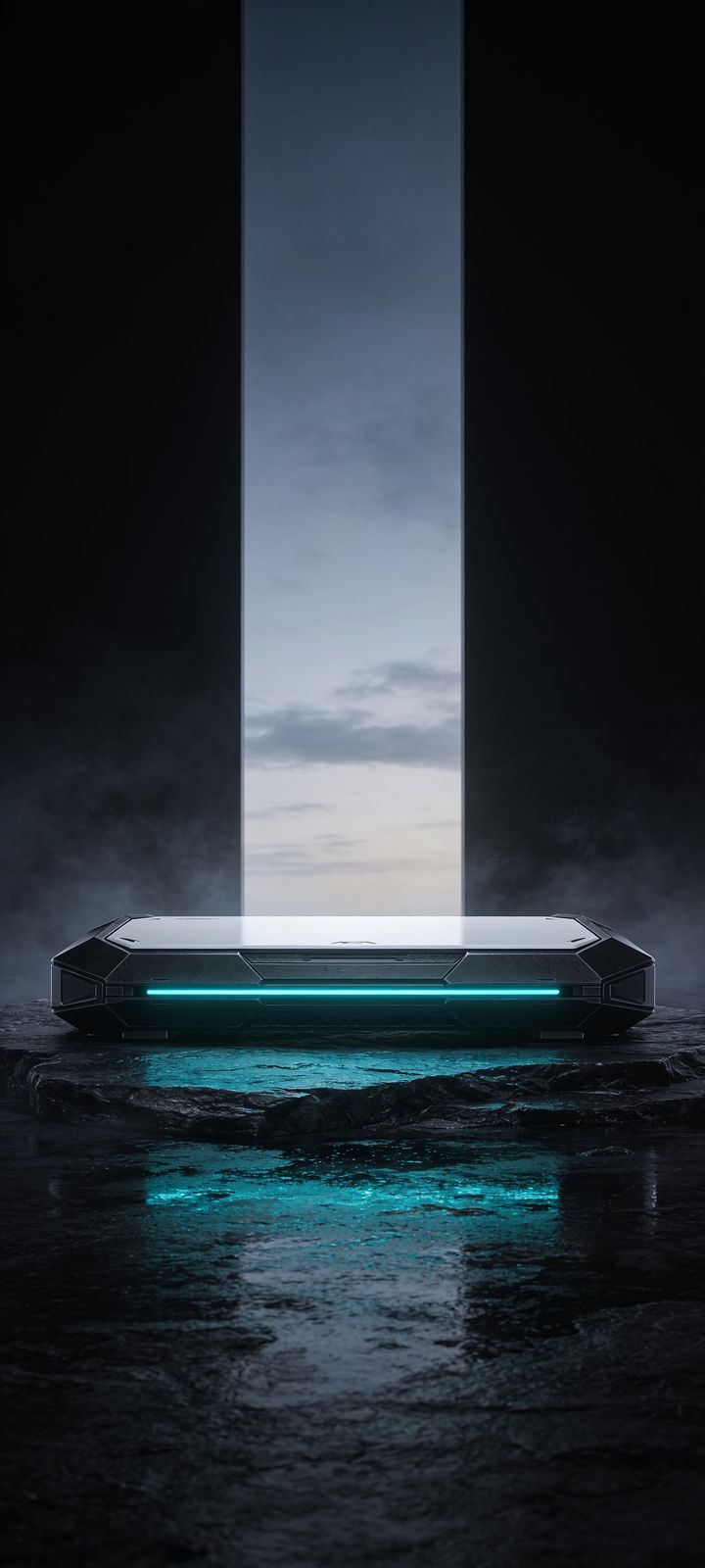 Console Monolith — phone wallpaper preview