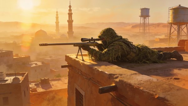 Rooftop Watch — gaming wallpaper preview
