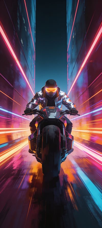 Chrome Runner — gaming wallpaper preview