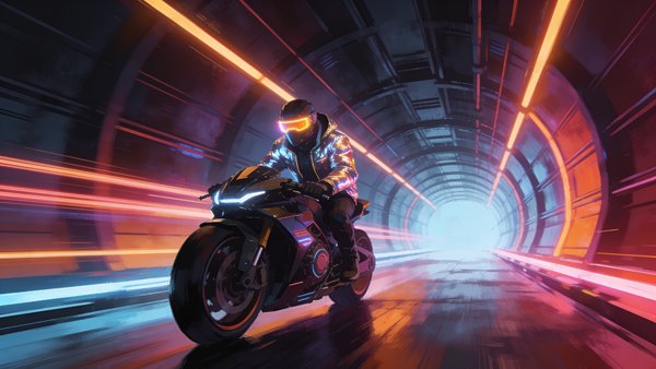 Chrome Runner — gaming wallpaper preview