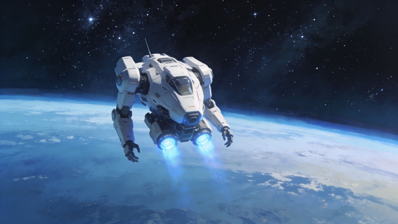 Orbit Guardian — 4K desktop wallpaper preview