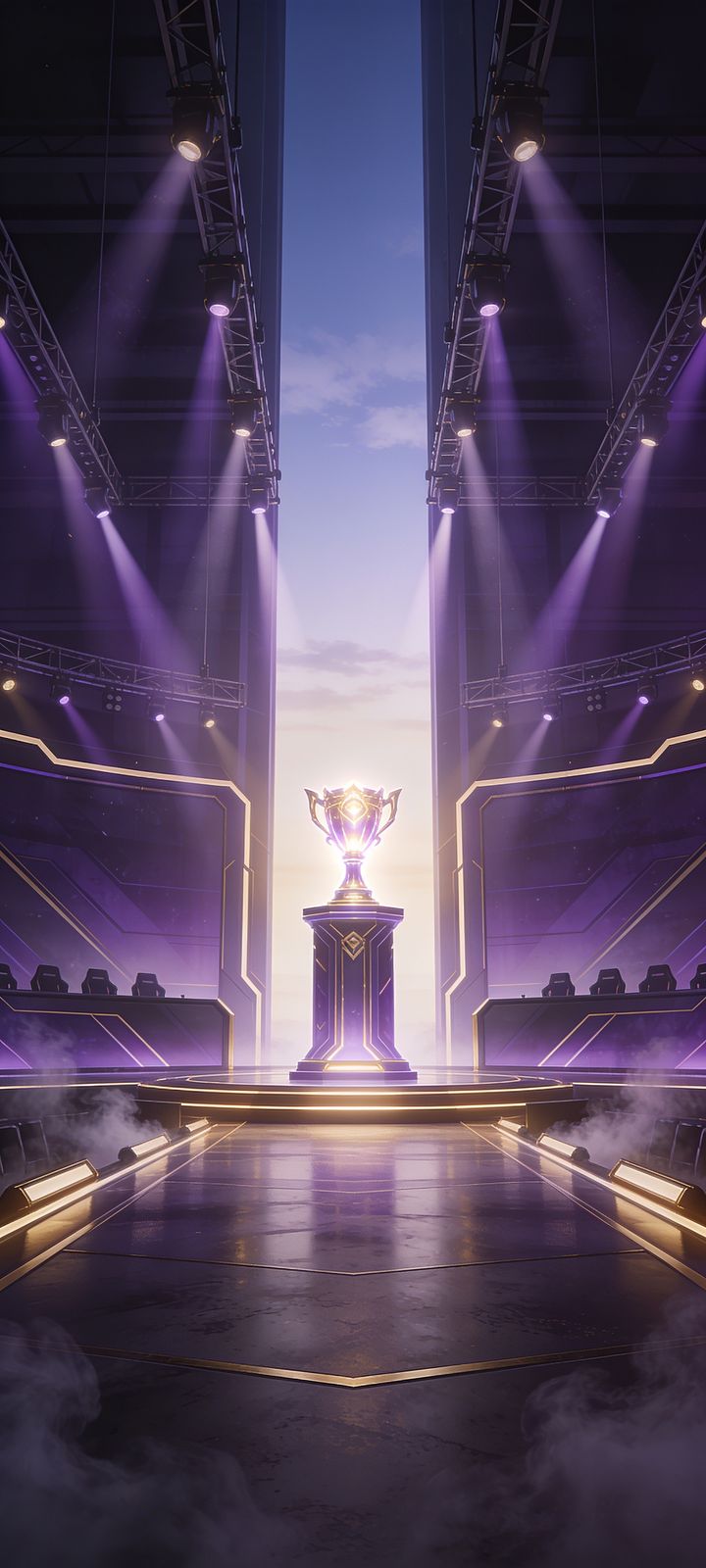 Champions Stage — phone wallpaper preview