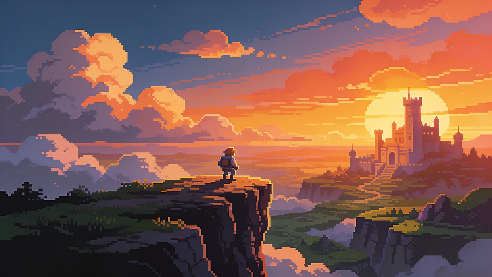 Pixel Hero — 4K desktop wallpaper preview