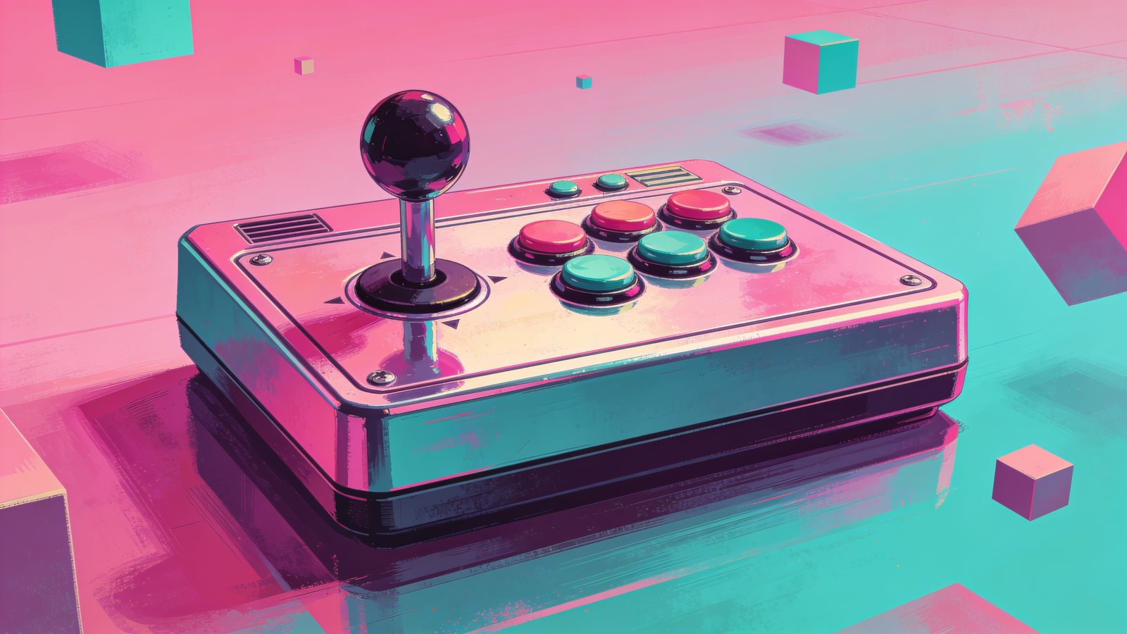 Joystick Vapor — 4K desktop wallpaper preview
