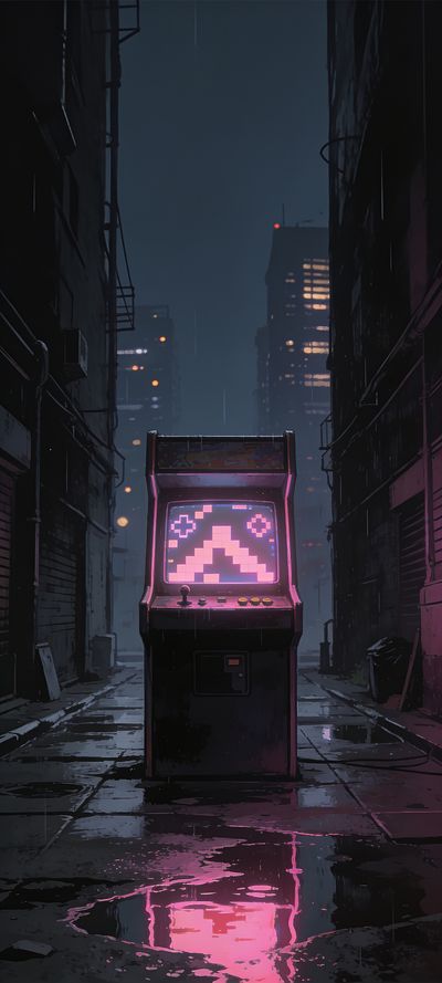 Neon Cabinet — gaming wallpaper preview