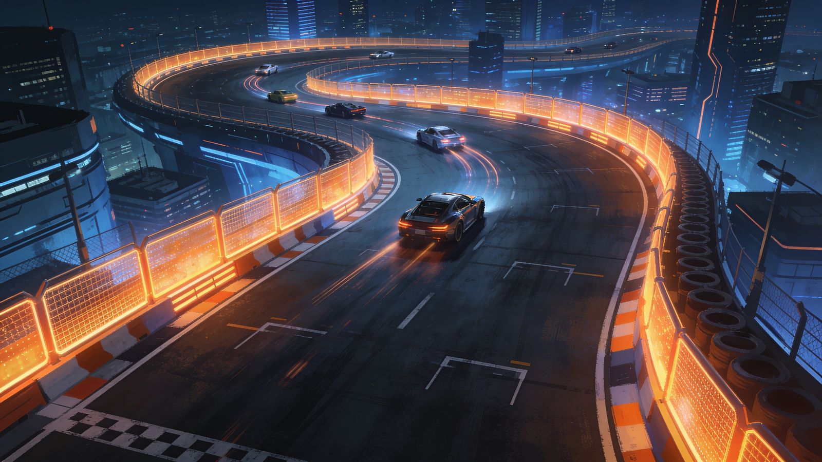 Night Circuit — 4K desktop wallpaper preview