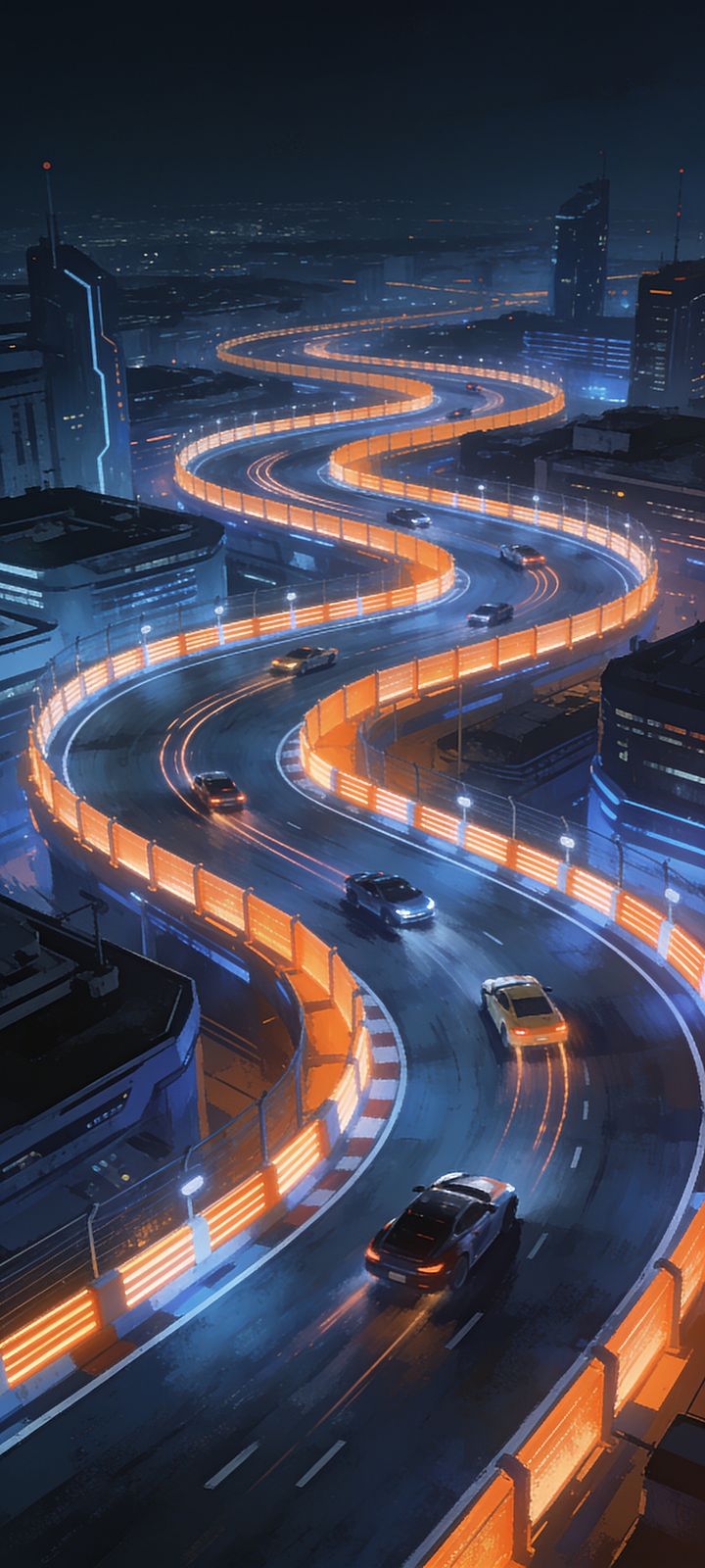 Night Circuit — phone wallpaper preview