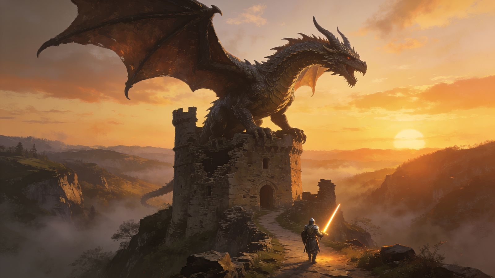 Dragon's Keep — 4K desktop wallpaper preview