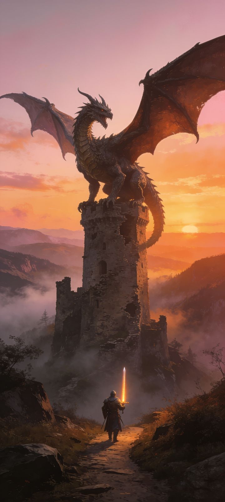 Dragon's Keep — phone wallpaper preview