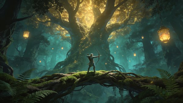 Elven Forest — gaming wallpaper preview