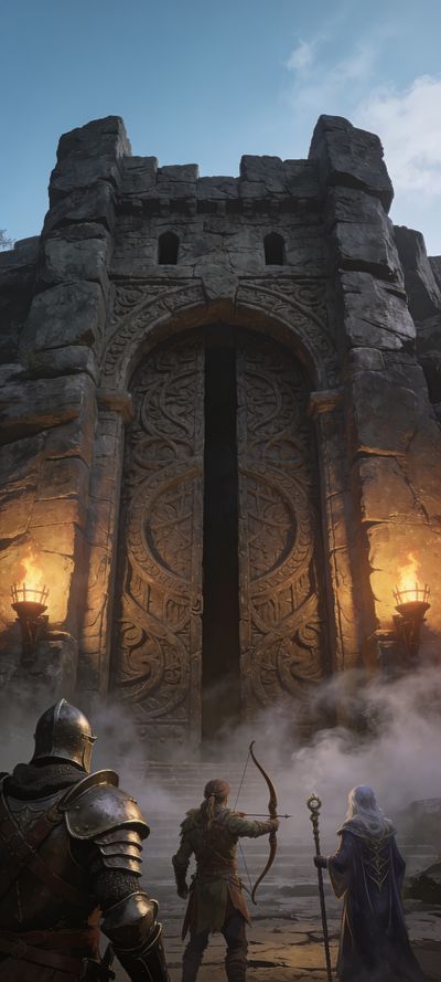 Dungeon Gate — gaming wallpaper preview